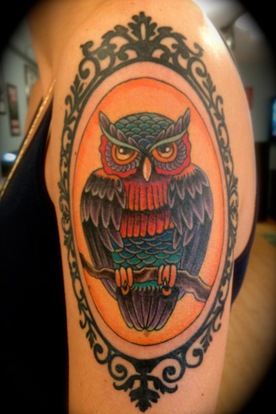 Trad owl-19 | Traverse City Tattoo